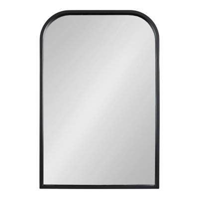 Travis Wooden Basket Arch Wall Mirror for Use as Bathroom Vanity Mirror