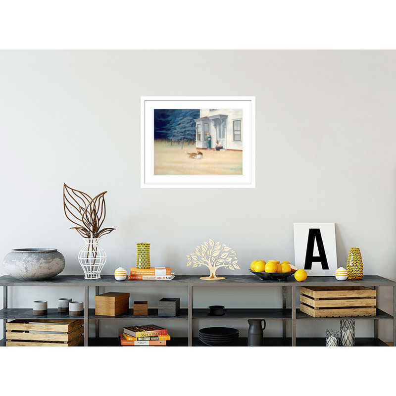 Cape Cod Evening by Edward Hopper -Framed Giclee Print, 23.5" H x 29.41" W