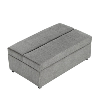 Lit simple escamotable avec repose-pieds et lit d'invité convertible avec matelas