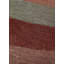 Tapis unique nouvel âge 5 pi x 6 pi Wave ivoire / rouille / brun Wave