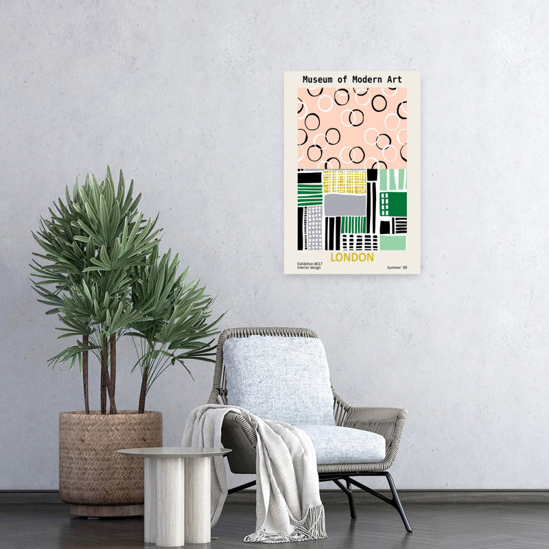 Art contemporain, art classique abstrait audacieux, H 24 po x l 16 po