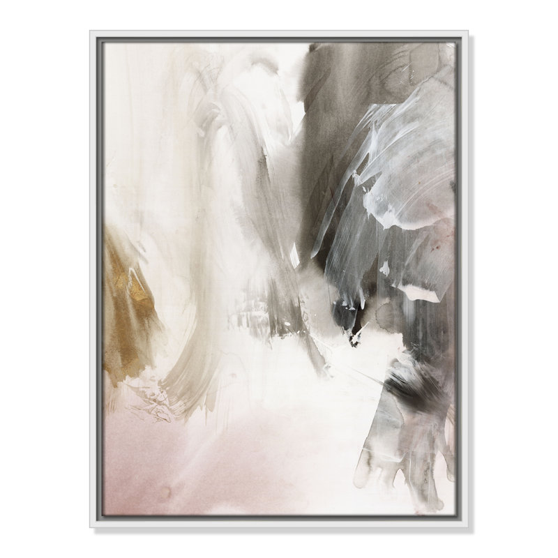 «Stratifié I» par Casa Fine Arts, H 25,5 po x l 19,5 po, Blanc