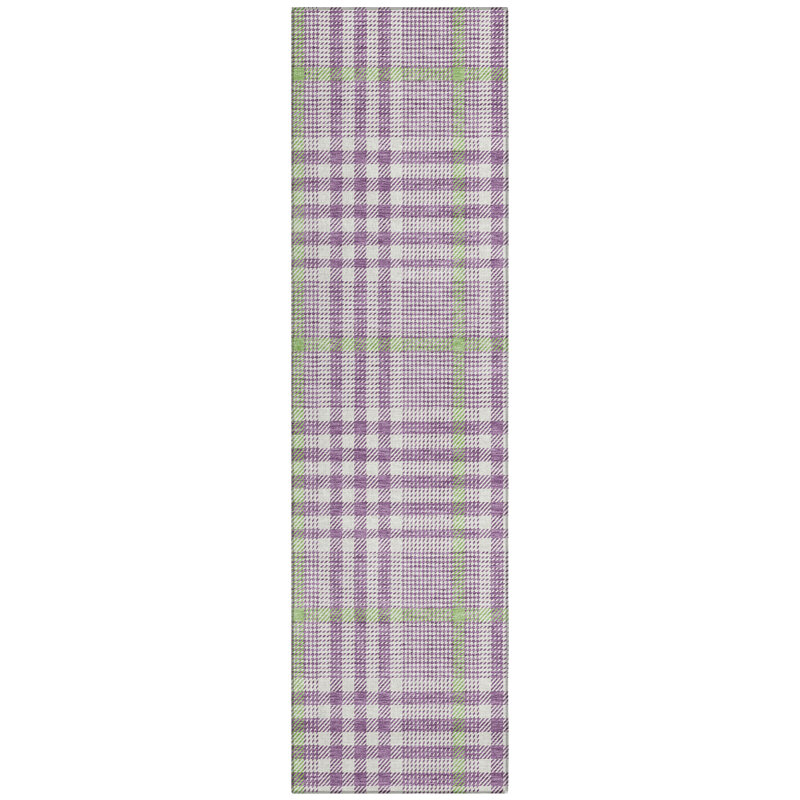 Samira Purple Washable Indoor-Outdoor Rug - , 2'3" x 7'6"