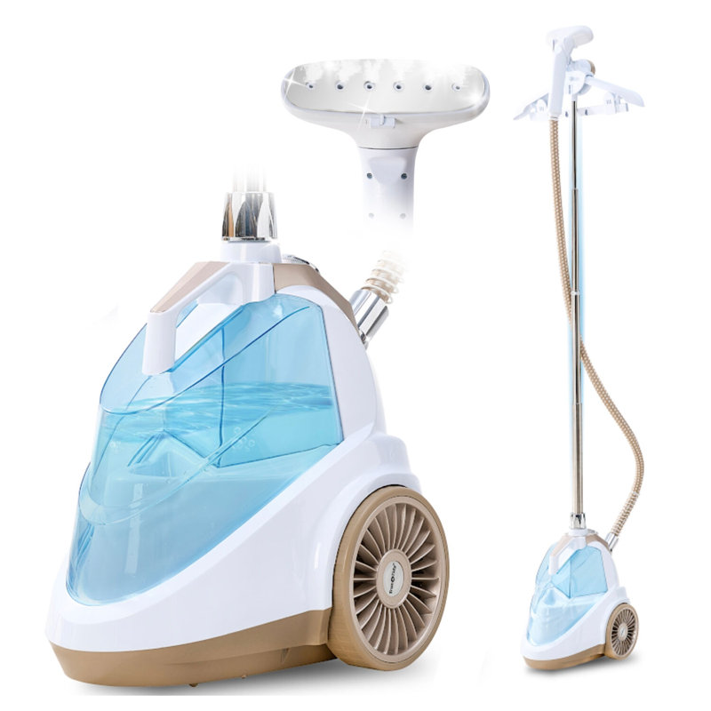 SALAV True & Tidy Luxury Garment Steamer with Multifunctional Hanger, Adjustable Hooks & Auto Shut Off in Champagne