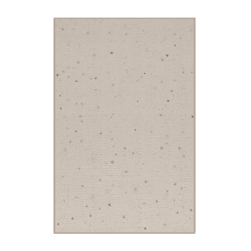 Soft Plush Fabiano July 4Th Modern & Contemporary Abstract Area Rug in Beige – Beige Binding, 8x12