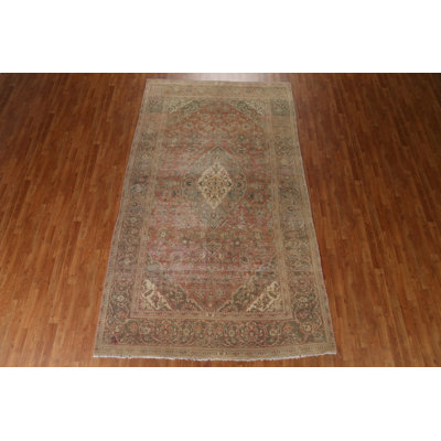 Tapis persan traditionnel Kashan noué à la main 6 x 11