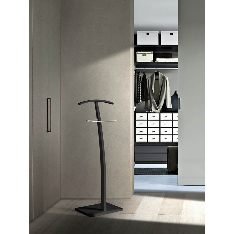 Ritzman Freestanding Valet Stand, Black