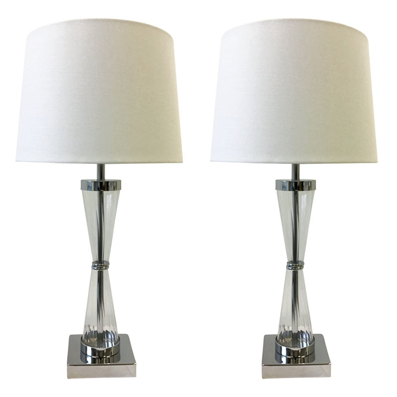 Duncansville Metal Table Lamp, White