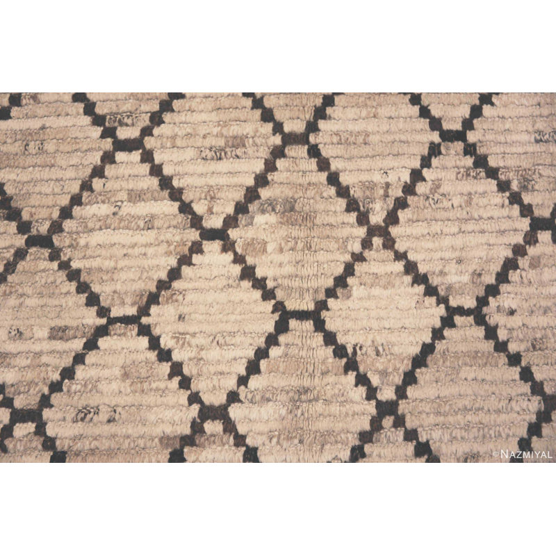 Tapis moderne à motif géométrique tribal berbère unique de conception unique