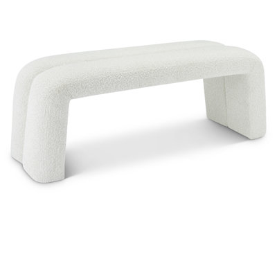 Hiromu Boucle Fabric Upholstered Bench