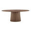 Table ovale Adara en noyer américain à motif d'étoiles-262651671