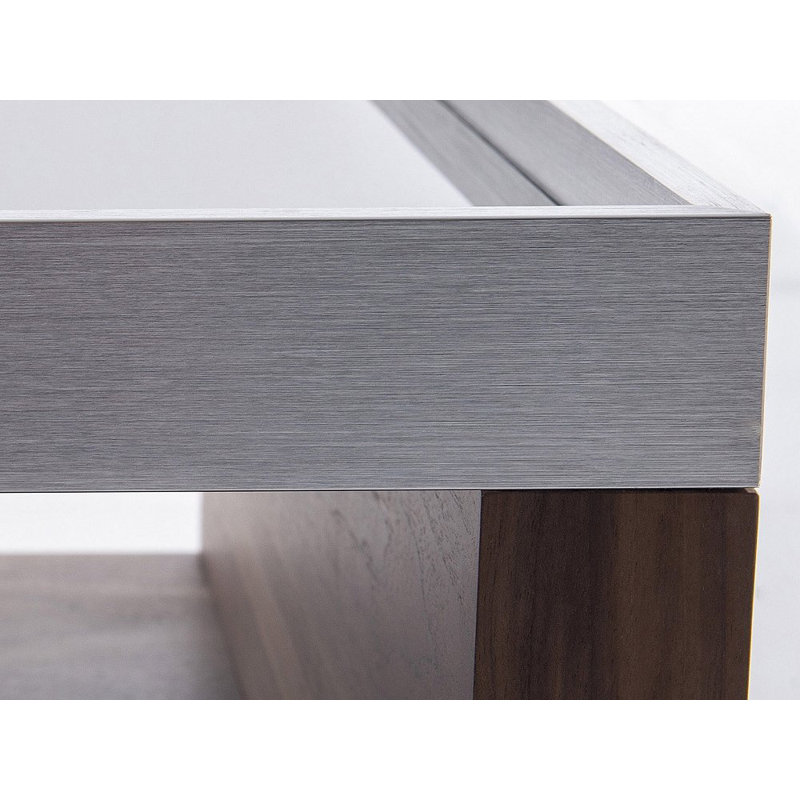 Solid Coffee Table with Storage