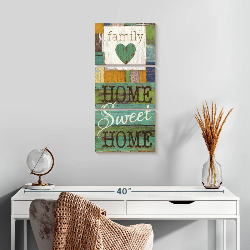 Plaque murale Sweet Home, H 27 po x l 12 po