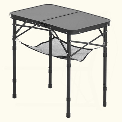 2Ft Folding Portable Camping Table Aluminum Outdoor Table Adjustable Height