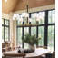 Lustre en laiton doux Minka Lavery Chelsea avec soie blanche