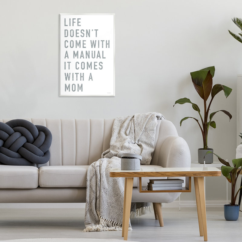 Life Wall Is Mom, plaque murale, design par Elizabeth Tyndall, H 19 po x l 13 po