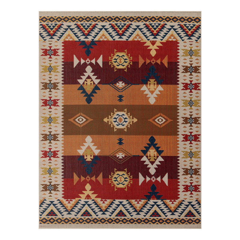 Tapis intérieur / extérieur Ciudad Marlenia, Rectangle 7 pi 10 po x 10 pi