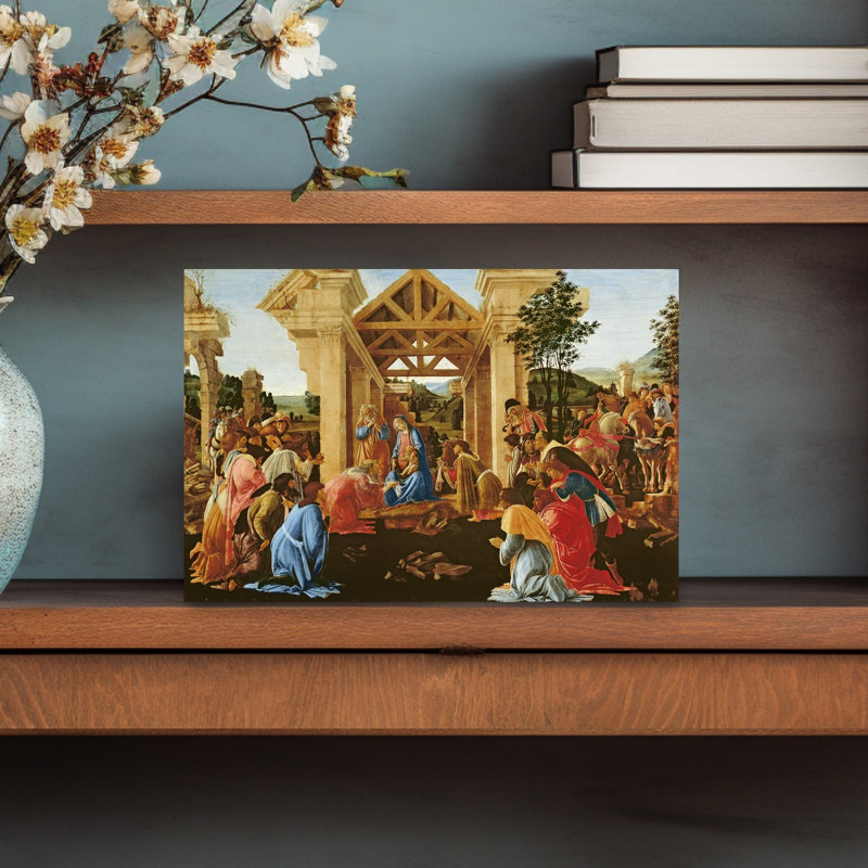 L'Adoration des Mages, vers 1478-1482, estampe d'art mural contemporaine, H 12 po x l 18 po