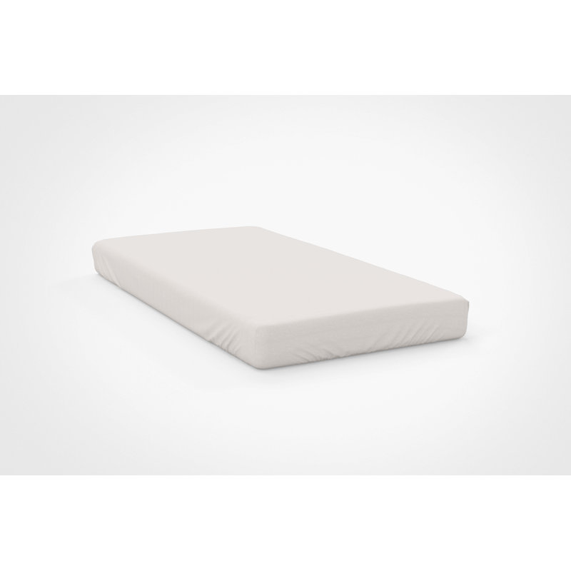 Sateen Fitted Sheet, Double (4'6), Ivory