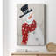 Bonhomme de neige festif I, toile tendue avec châssis de qualité supérieure - prête à être accrochée-275891435