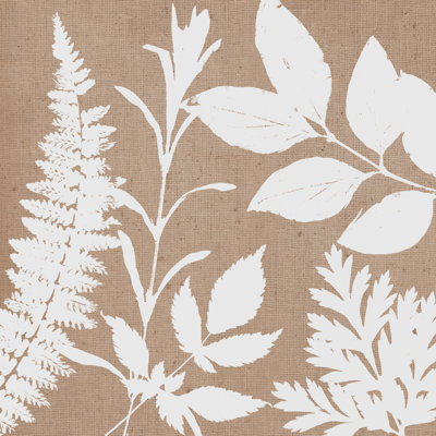 Leaves Of Inspiration II Neutral by Studio Mousseau - Wrapped Canvas Print