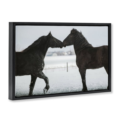 Cadre flottant Winter Horse, conçu par Amy Carroll