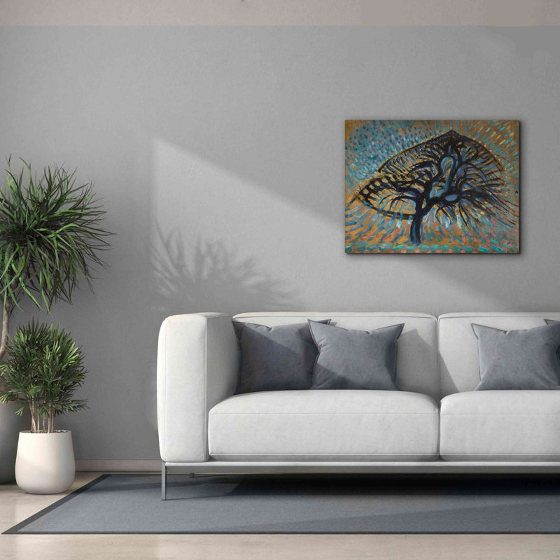 «Apple Tree, Pointillist Version 1908-1909» par Piet Mondrian, estampe numérique sur toile, H 26 po x l 34 po x P 1,5 po