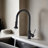 Pull Down Kitchen Faucet With Sprayer-111235208