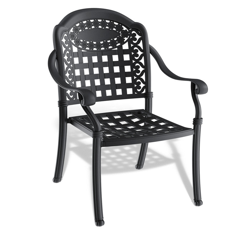 Aarif 2 - Person Patio Dining Set with Round Table , Cushions Included