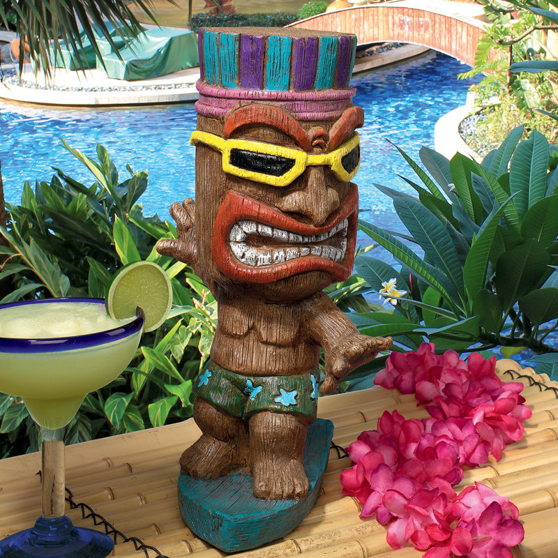 Kahuna Tiki Surfer Dude Statue