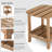 HDPE Outdoor Side Table, 2-tier Adirondack Side Table, All Weather Resistance-741967941