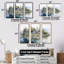 Ensemble d'art sur toile Lake House-107743122-107743124