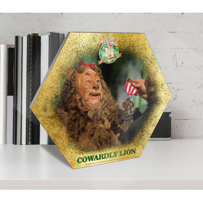 Wizard Of Oz (85Th Anniversary Cowardly Lion) Knexagon Wood Print