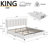 Orwhin Bed Frame 4 Drawers Storage, Upholstered Bed Frame with Velvet Adjustable Headboard Queen Full King Size Platform Bed Wood Support-860195972-856157687