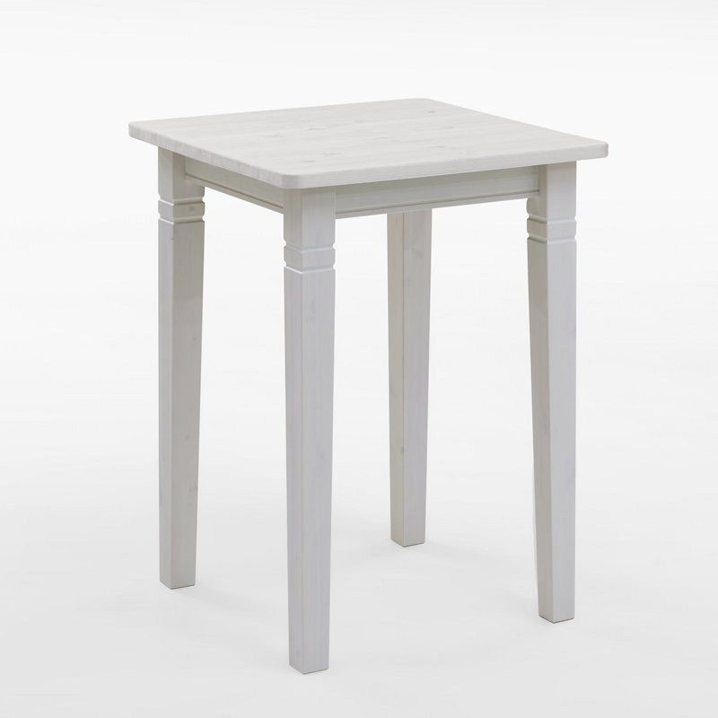 Polebridge Solid Wood Base Dining Table, White