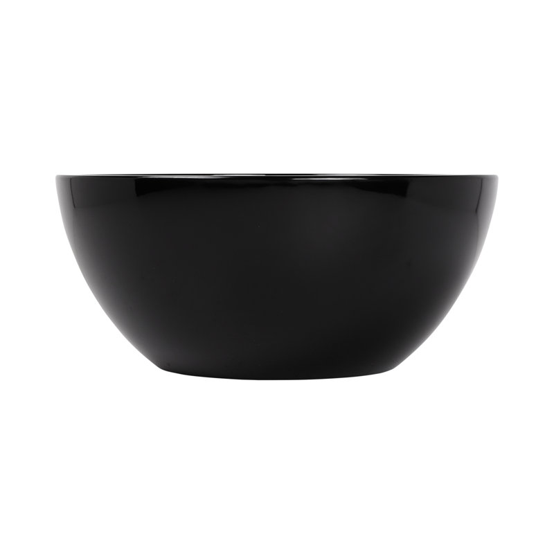 Elite Global Solutions Belize Melamine Serving Bowl, Black