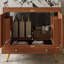 Meuble-lavabo autoportant avec comptoir en faux marbre et lavabo en céramique, armoire de rangement à double porte de 30 po, bois d'ingénierie imperméable, pieds dorés