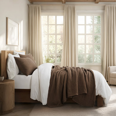 Ribbed Cotton Coverlet Set