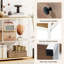 Console 40 po avec tiroir de rangement à 4 niveaux pour le couloir du salon Naturel et blanc