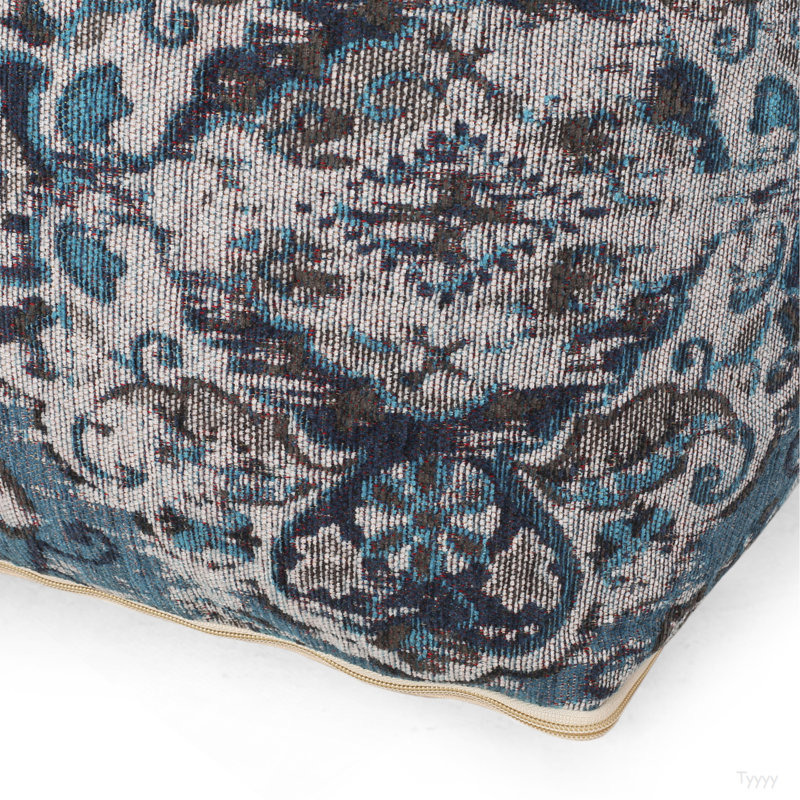 Pouf carré Anita, bleu