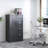 Metal Storage Locker Cabinets for Employees, Locking File Cabinet with 4 Drawers and 1 Door for Legal/Letter Size Files, Assembly Required