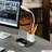 OttLite Organizer LED Desk Lamp Wireless Charging, 3 Colors, Dimmable, Flexible Neck, Storage Area