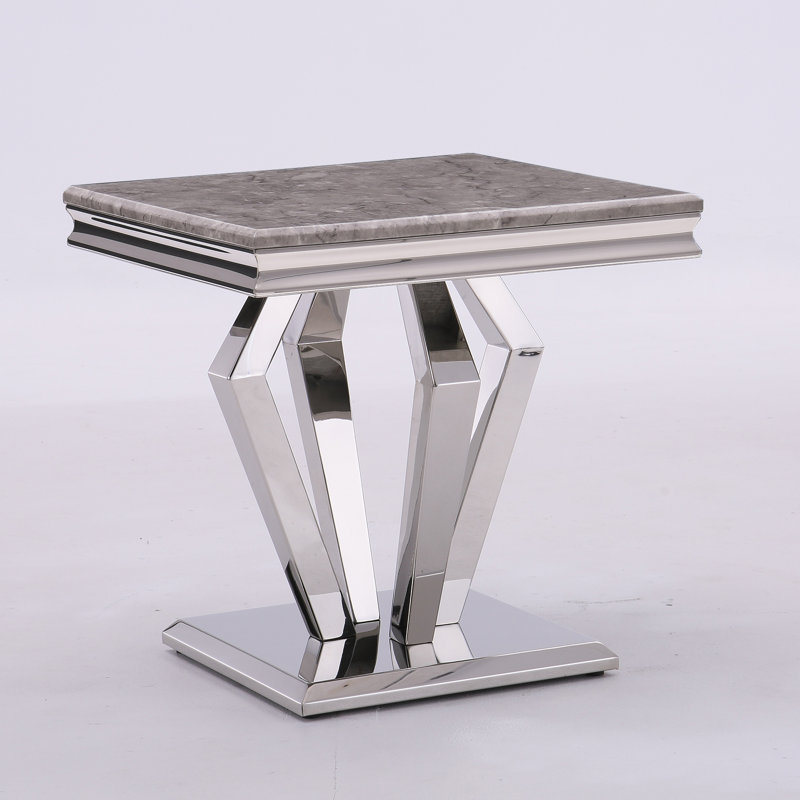 Chambria Solid Wood Top End Table