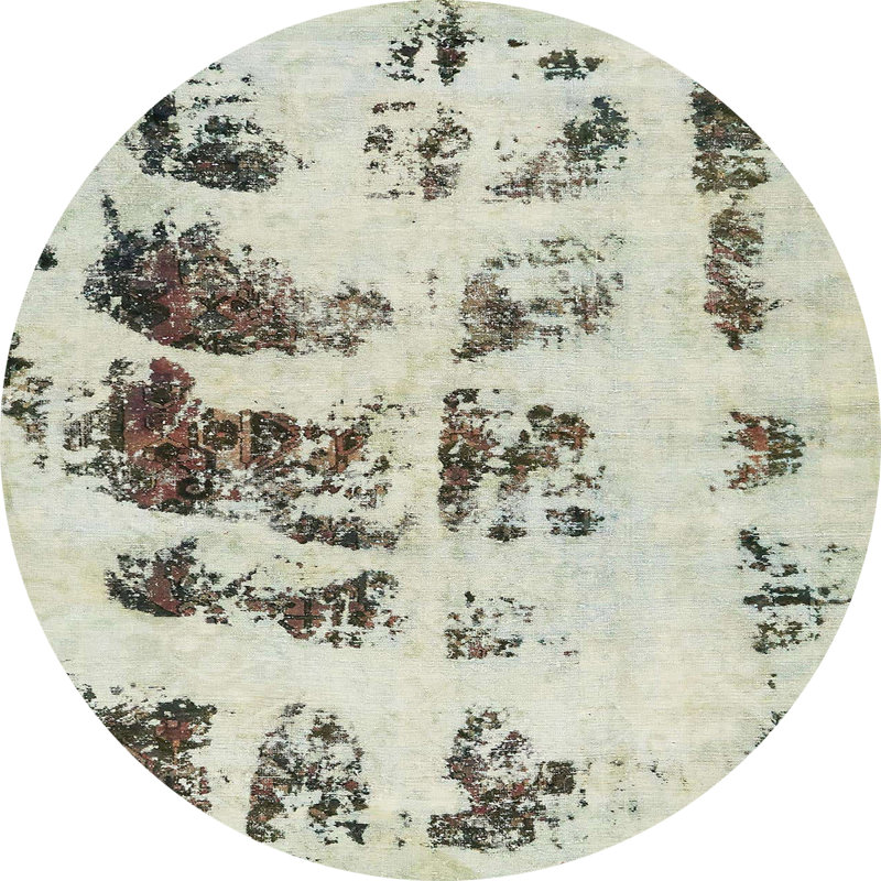 Abstract Indoor Rug, Round 3'