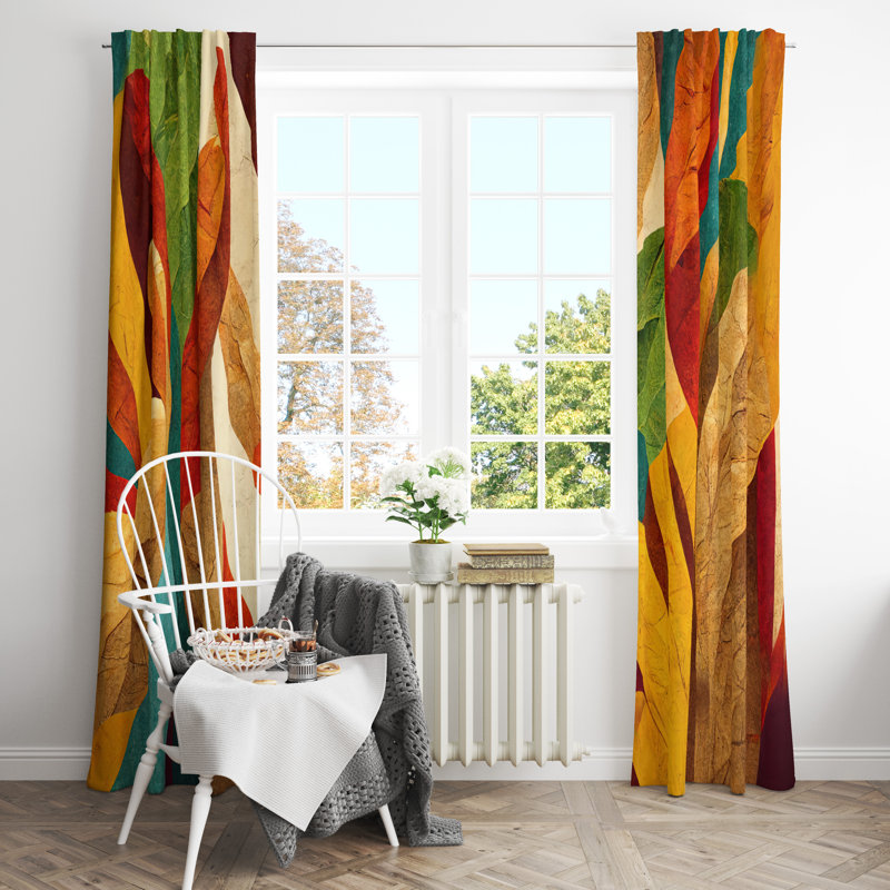 Semi Sheer Curtain Pair, 56" W x 78" L