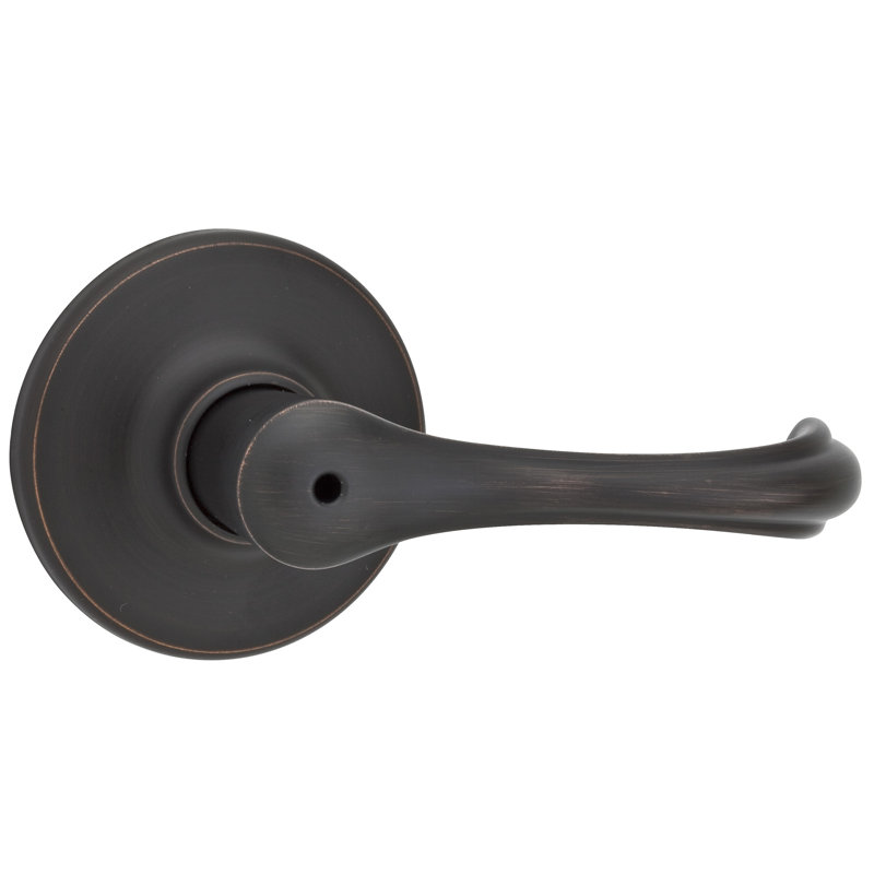 Dorian Privacy Door Lever, 6 Way Adjustable Latch, Venetian Bronze