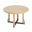 Table de salle à manger de 48 po de style rond. Sièges 4. Fabriqué en bois massif et résistant aux égratignures et à l'eau. Facile à assembler. Convient pour les cuisines. Bois de frêne naturel éblouissant. Table de l 48 po x P 48 po x H 31,11 po