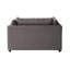 Fauteuil de détente relaxant gris foncé avec dossier coussiné élégant