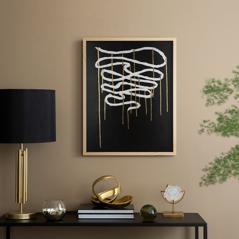 Weeping Ribbon II Framed Print - Solid Wood, 11" H x 9" W