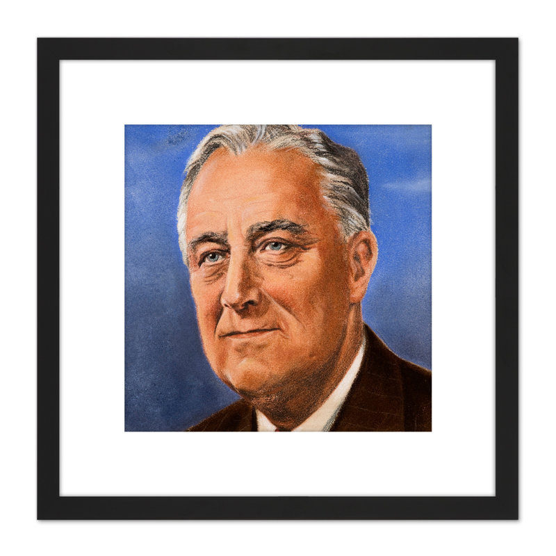 Tymim Faces WWII War Us President FDR Roosevelt - Single Picture Frame Painting